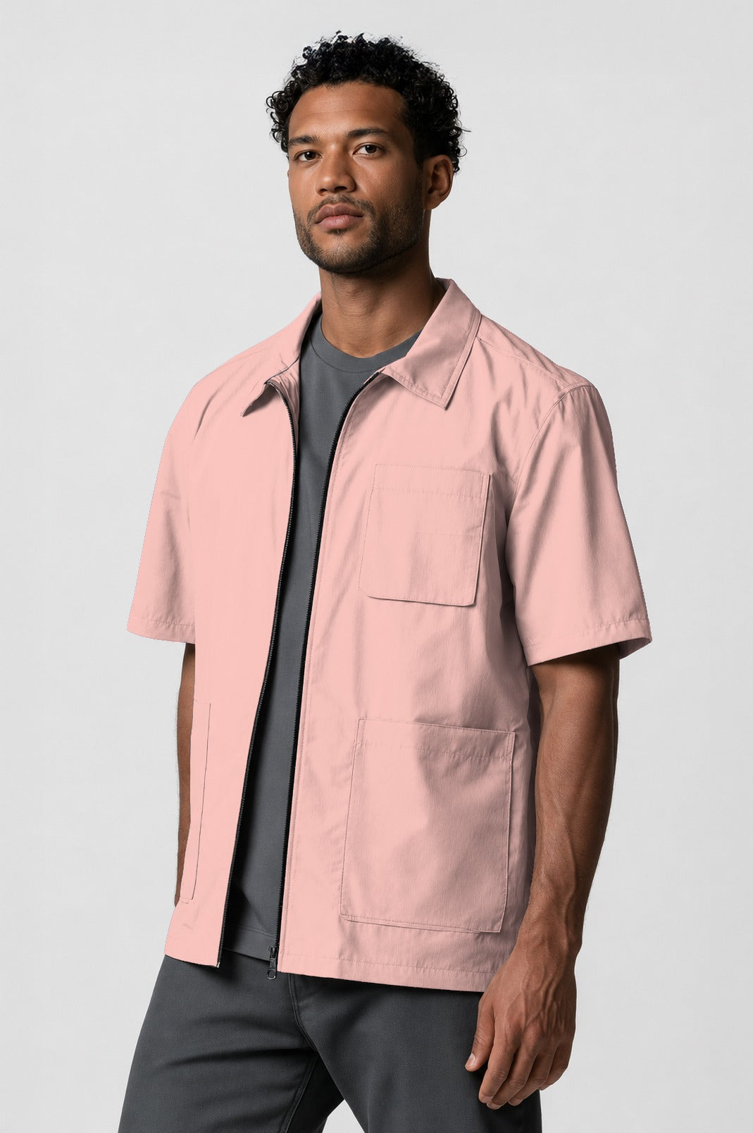 Barber Jacket - Front Zipper