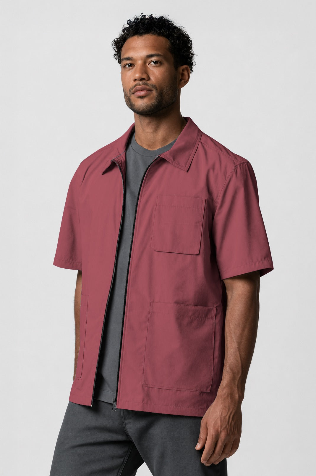 Barber Jacket - Front Zipper