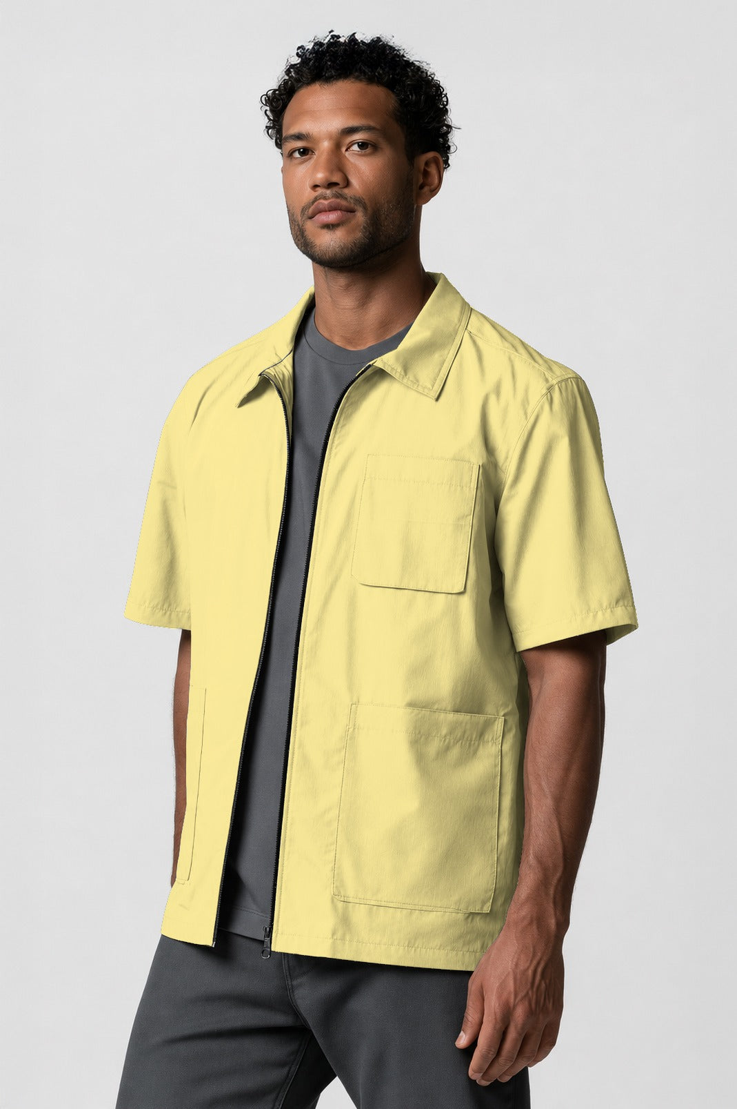 Barber Jacket - Front Zipper