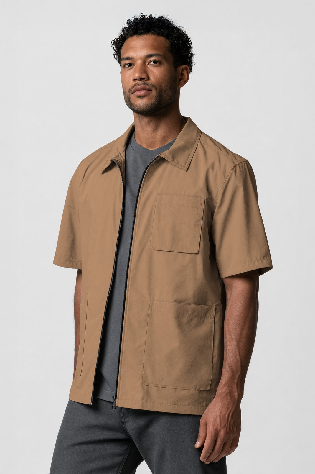 Barber Jacket - Front Zipper
