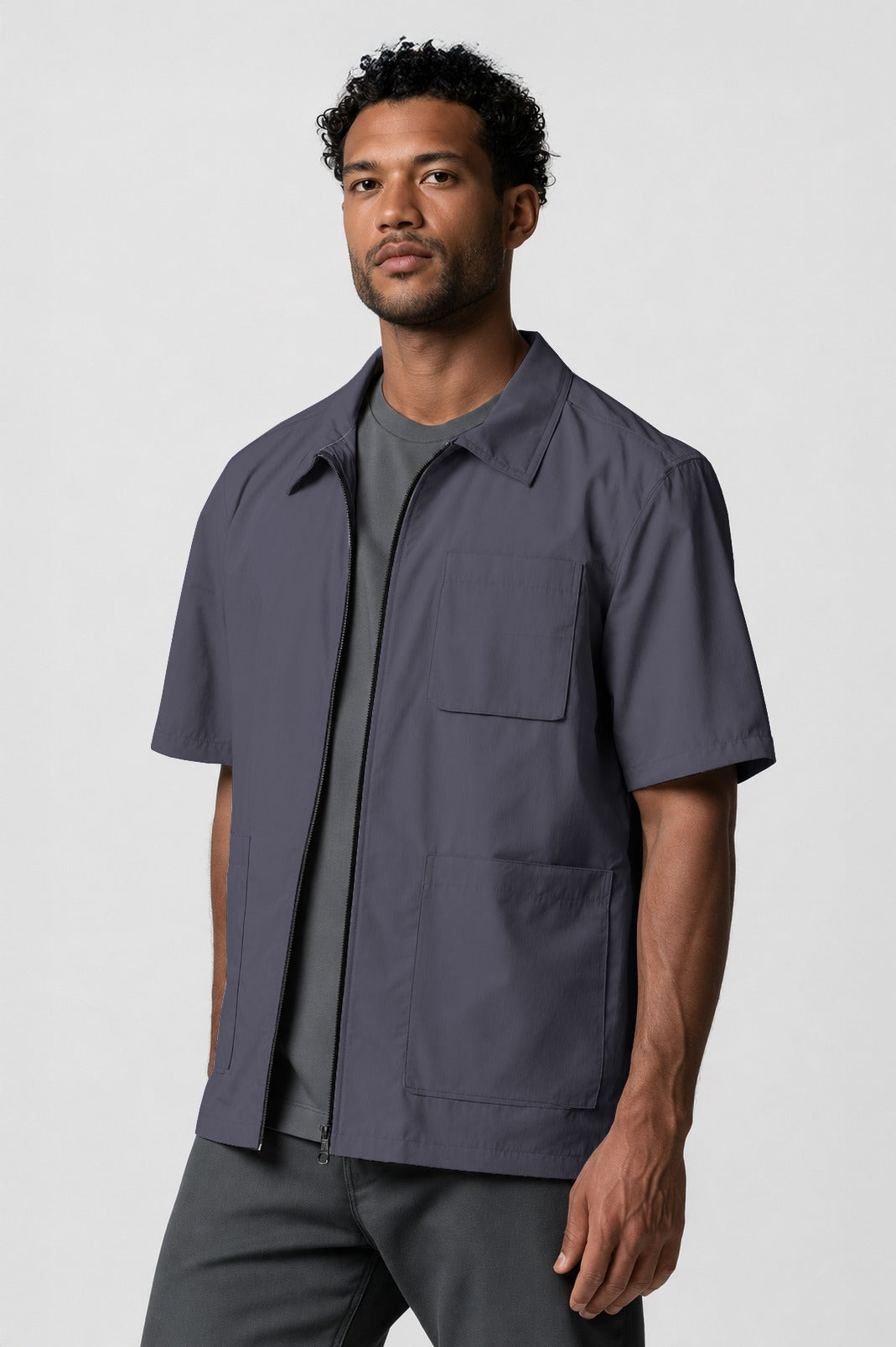 Barber Jacket - Front Zipper