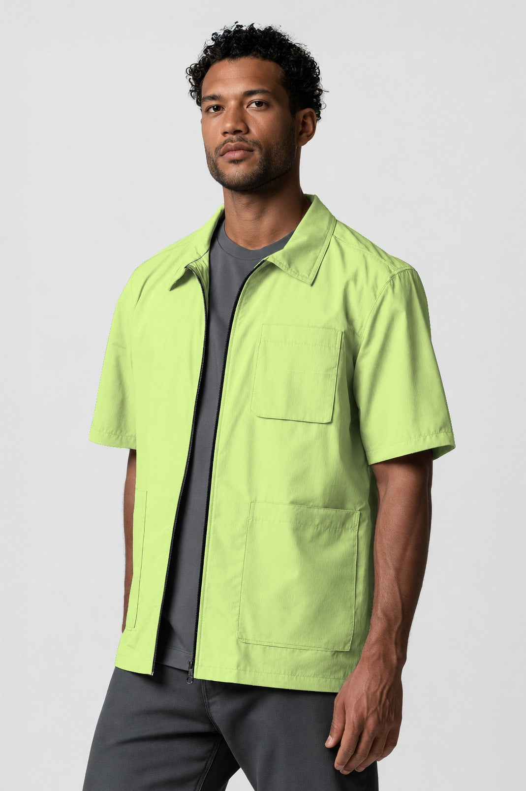 Barber Jacket - Front Zipper