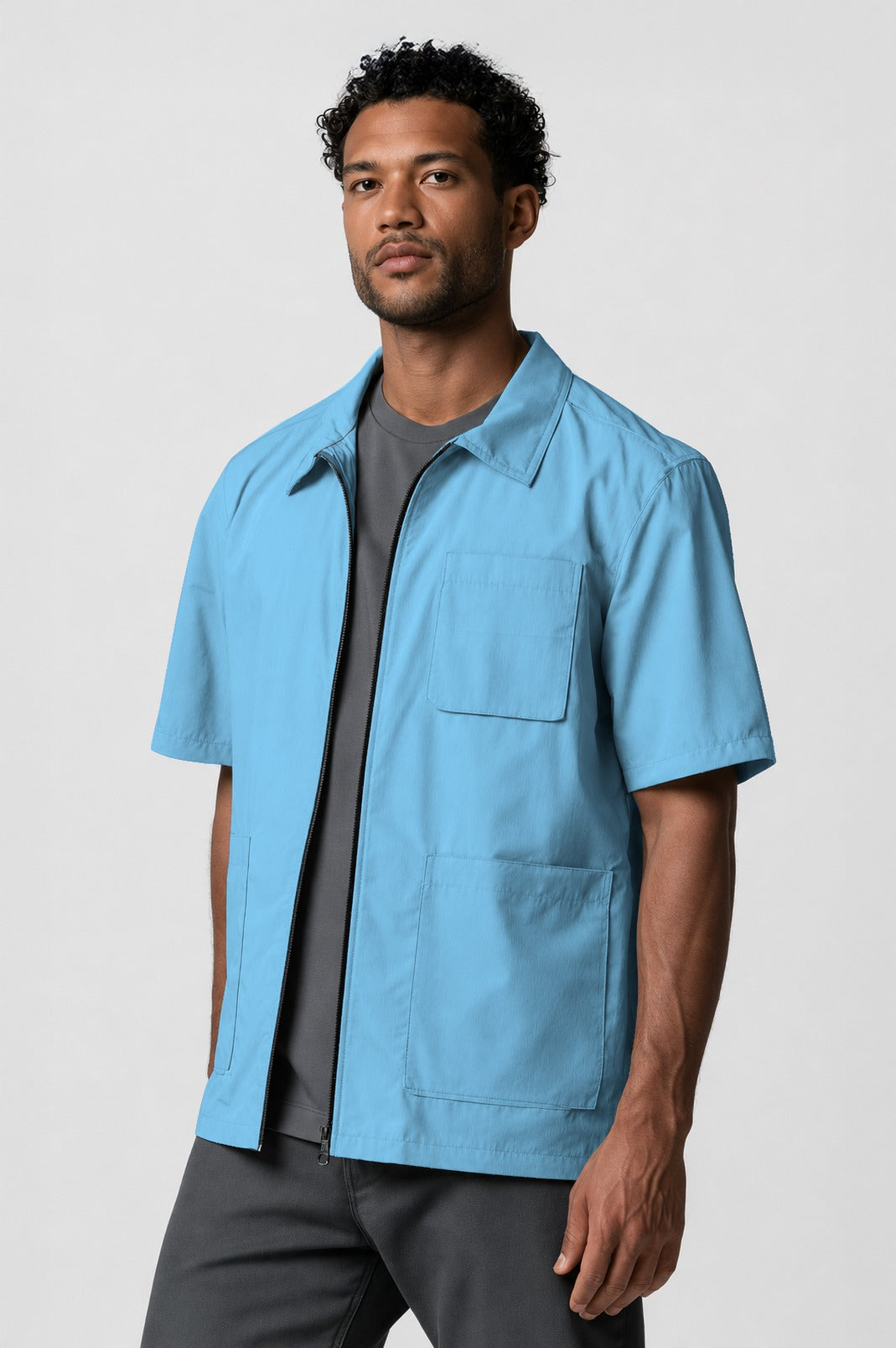 Barber Jacket - Front Zipper