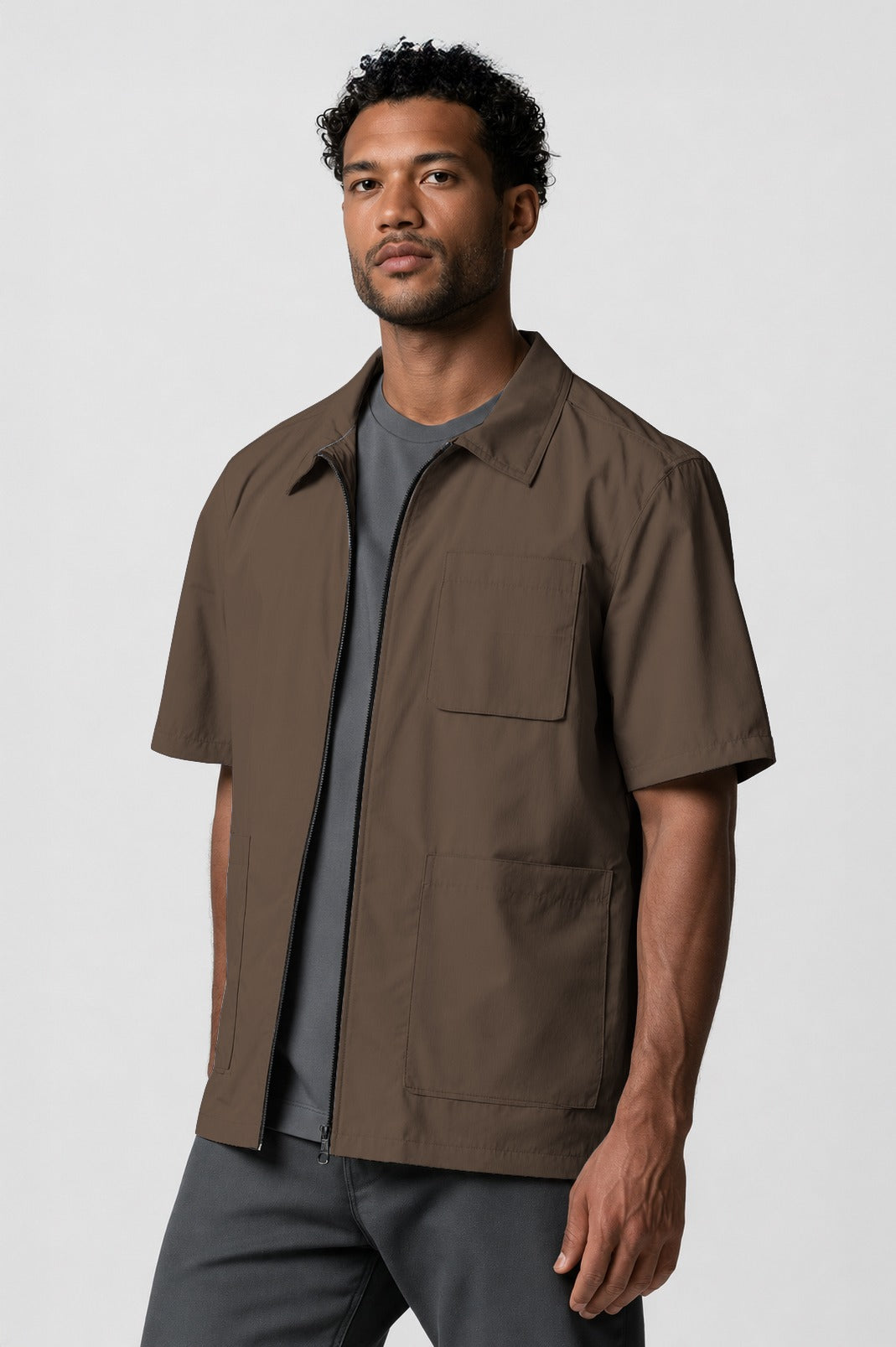 Barber Jacket - Front Zipper