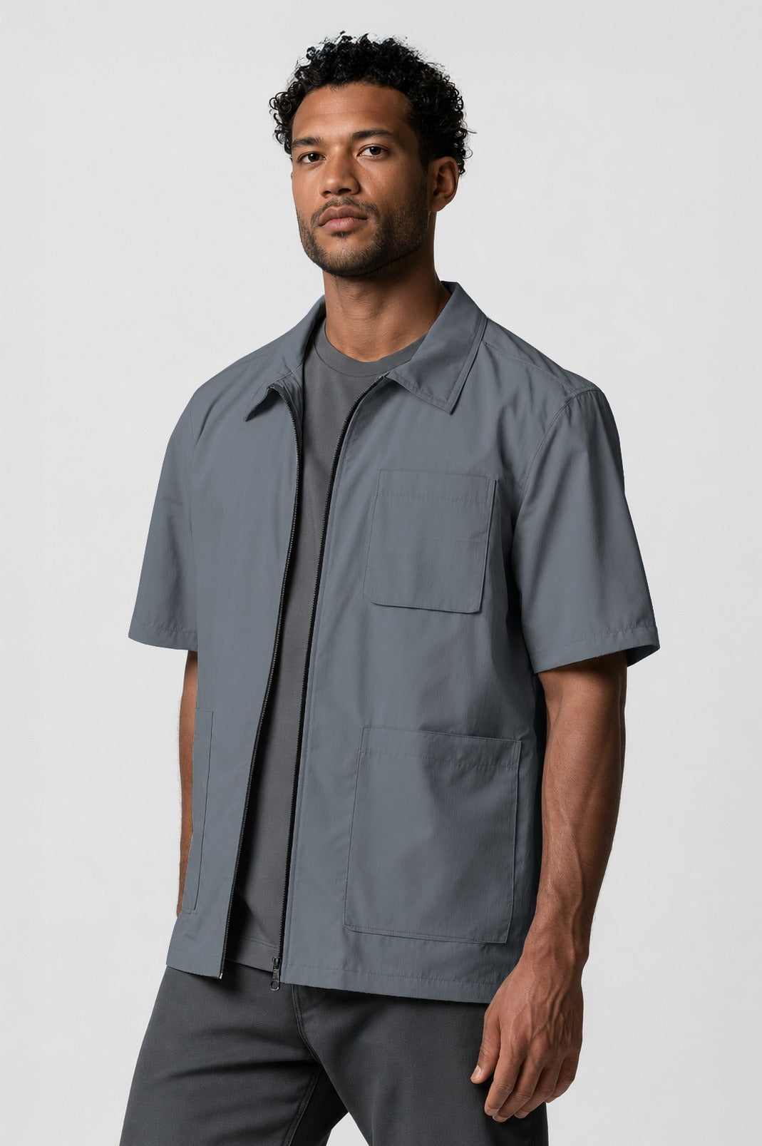 Barber Jacket - Front Zipper