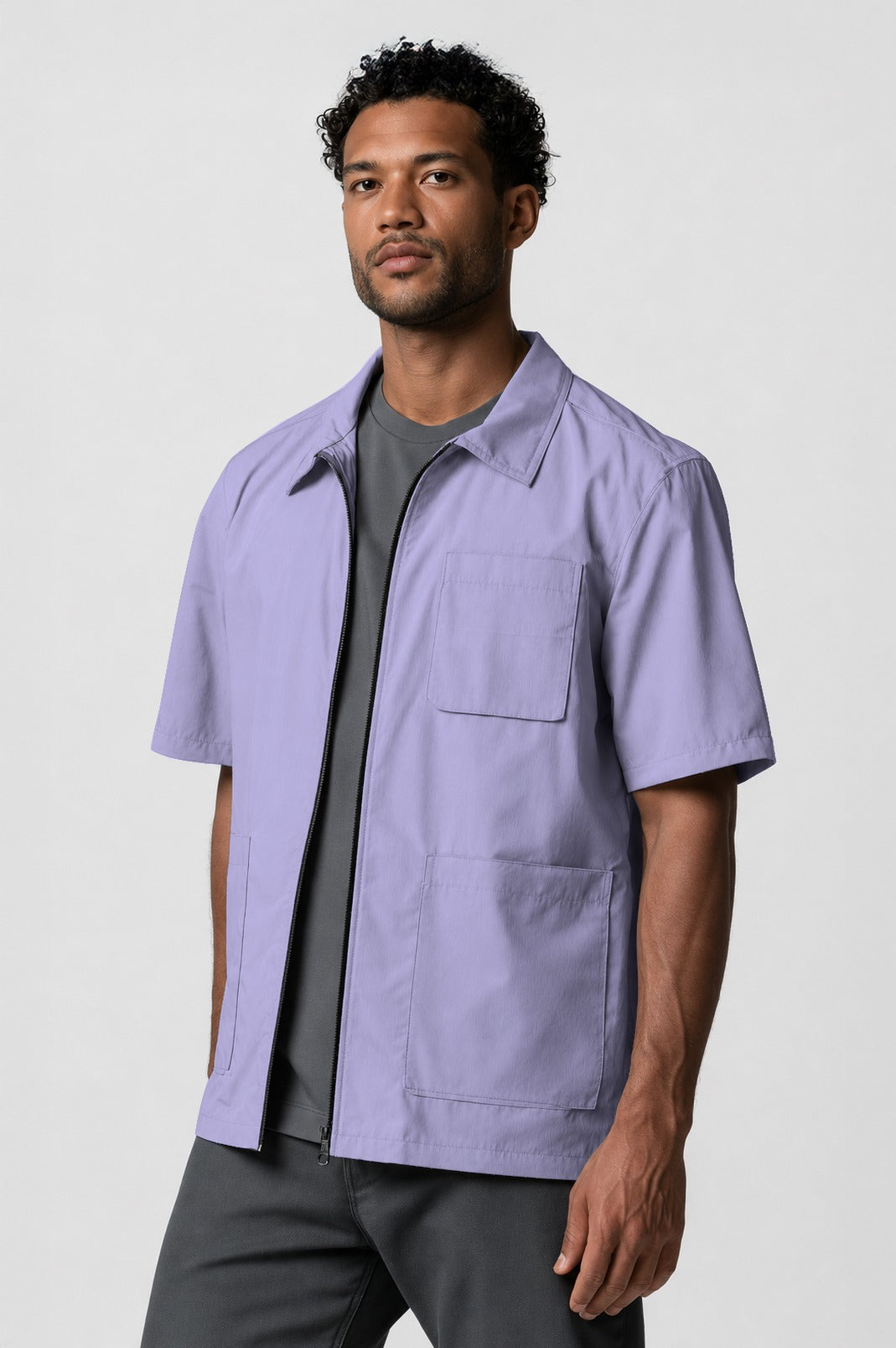 Barber Jacket - Front Zipper