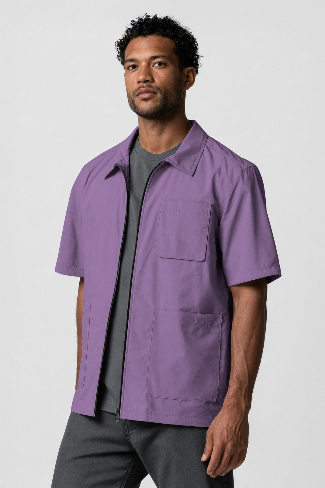 Barber Jacket - Front Zipper