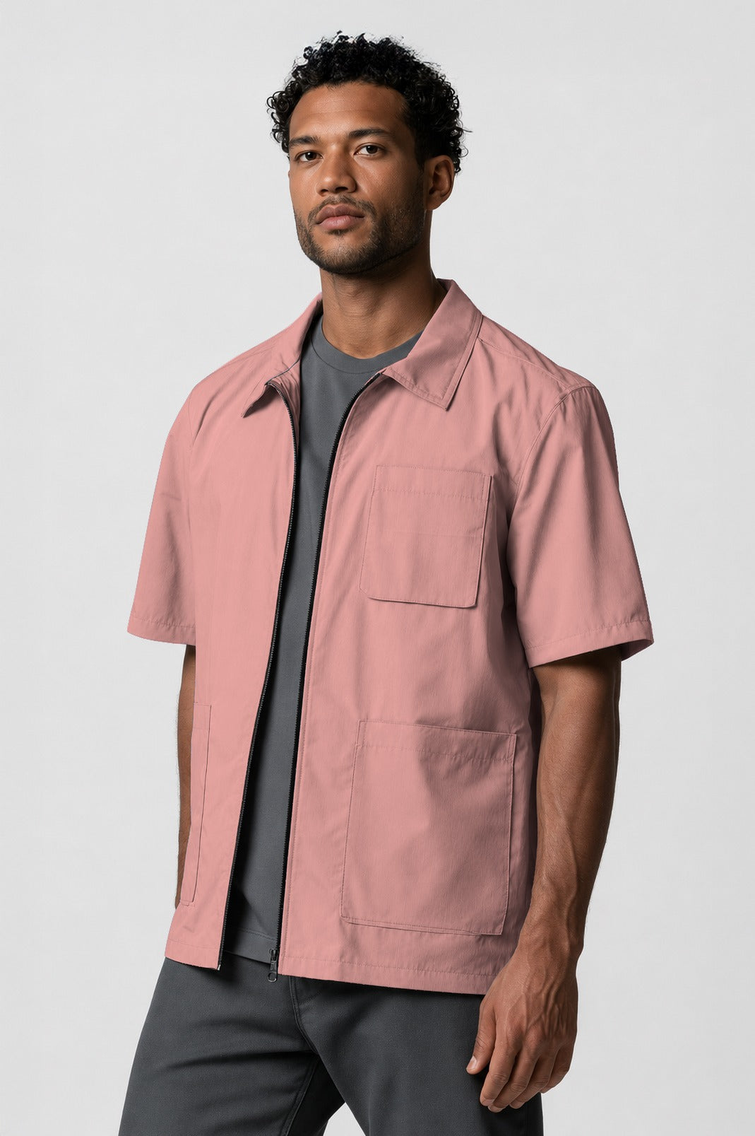 Barber Jacket - Front Zipper