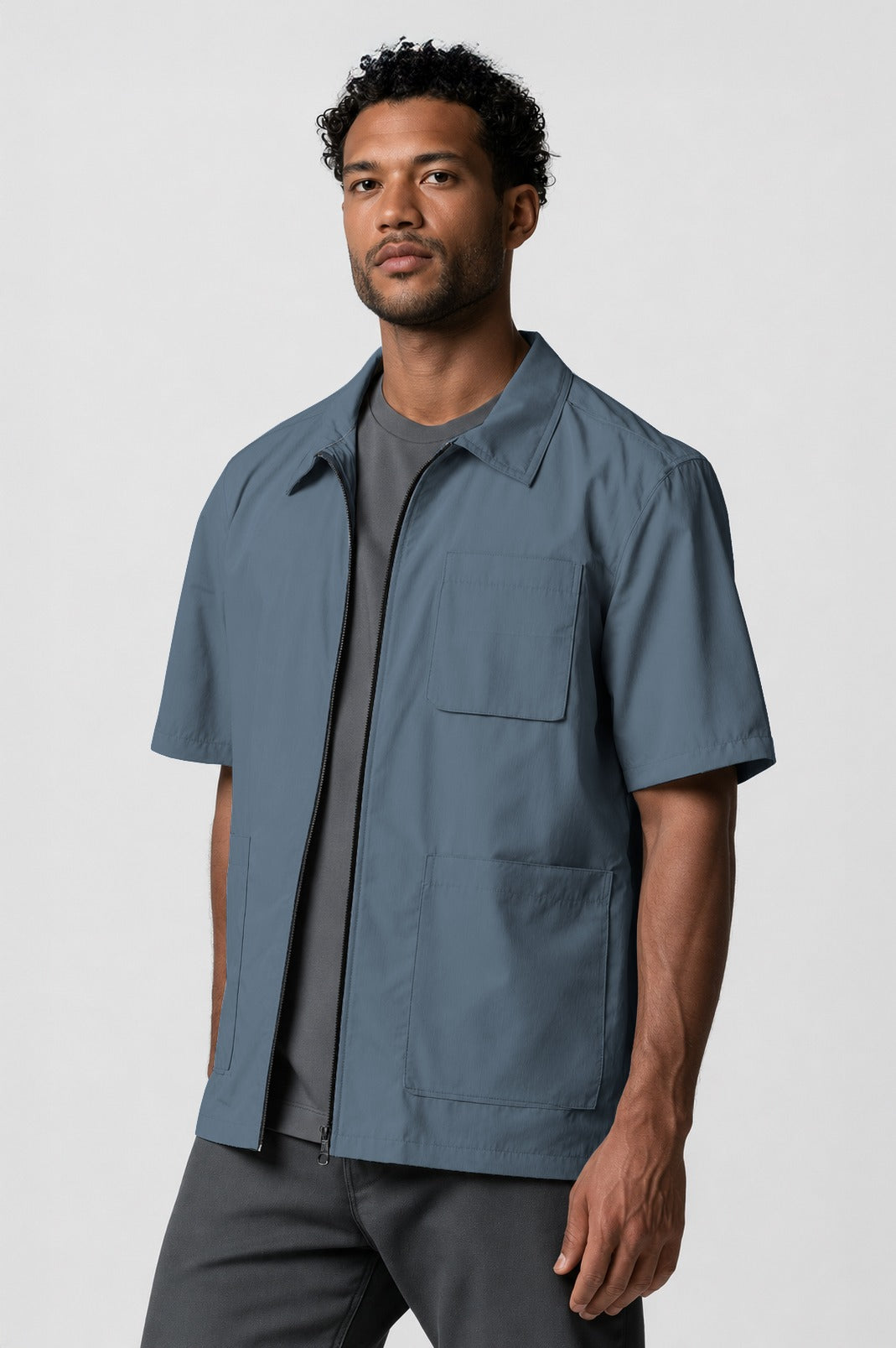 Barber Jacket - Front Zipper