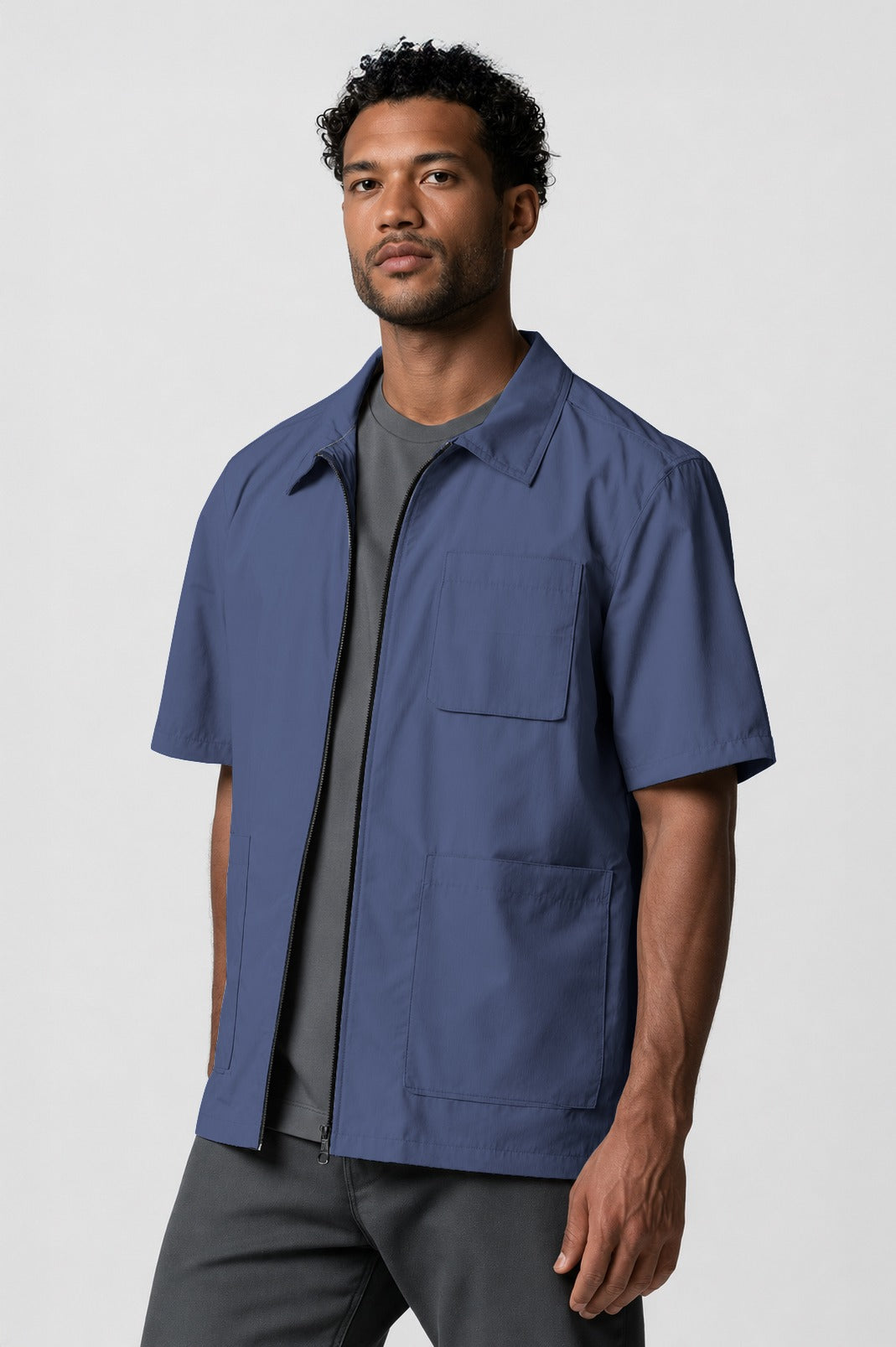 Barber Jacket - Front Zipper