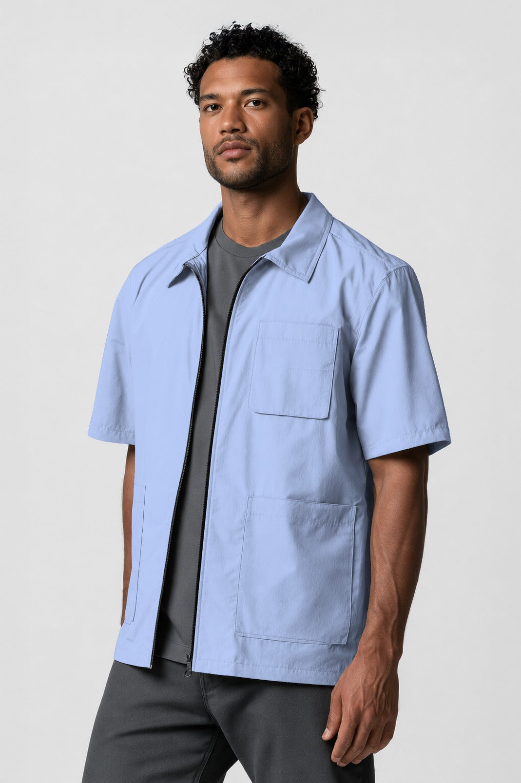 Barber Jacket - Front Zipper