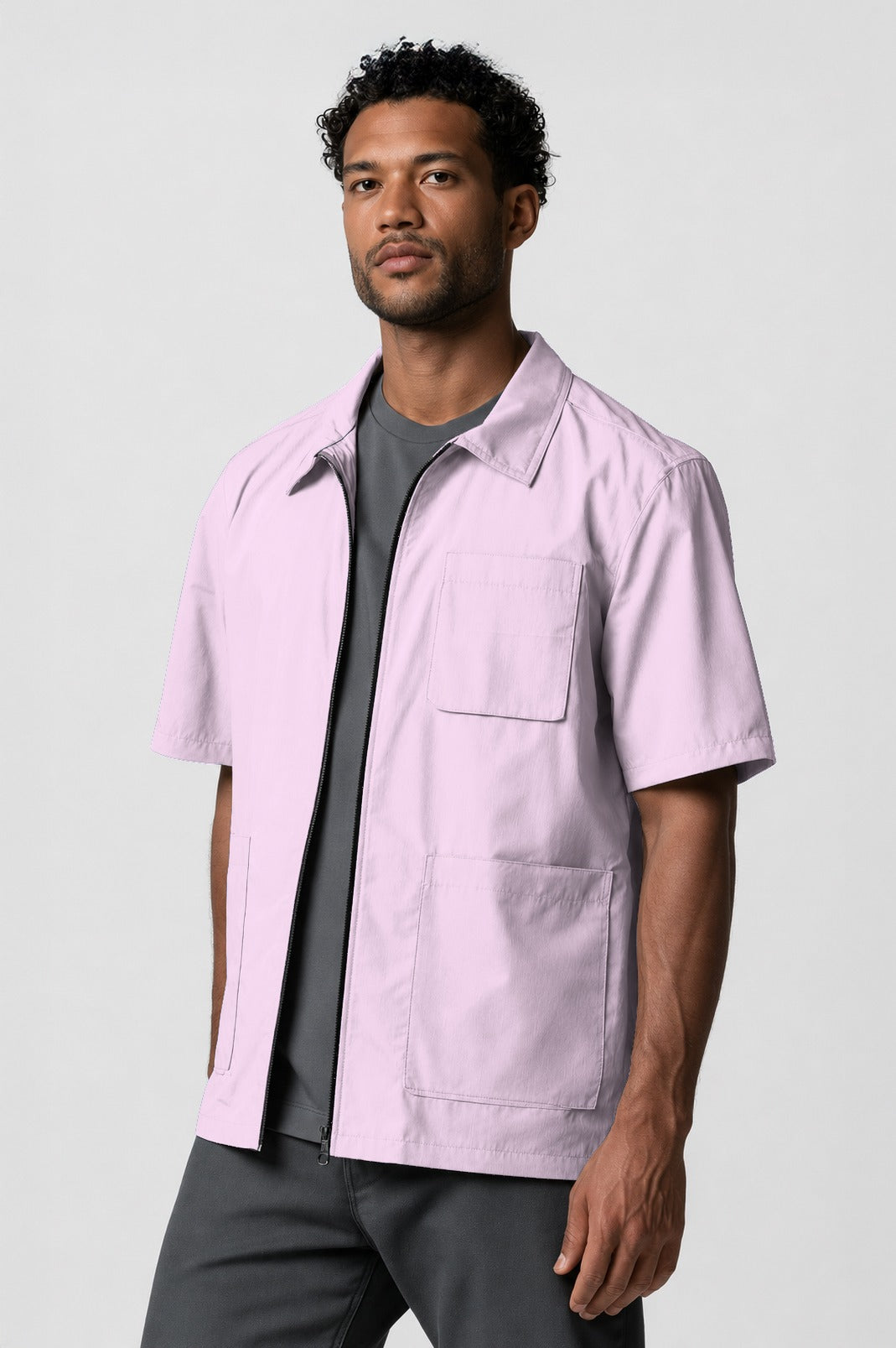 Barber Jacket - Front Zipper