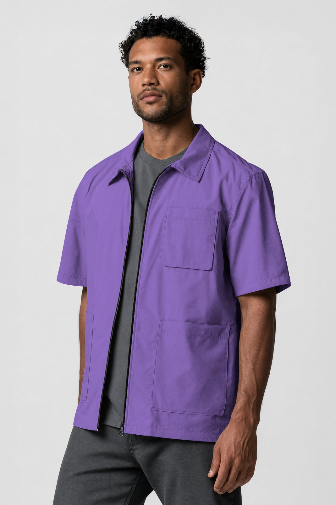 Barber Jacket - Front Zipper