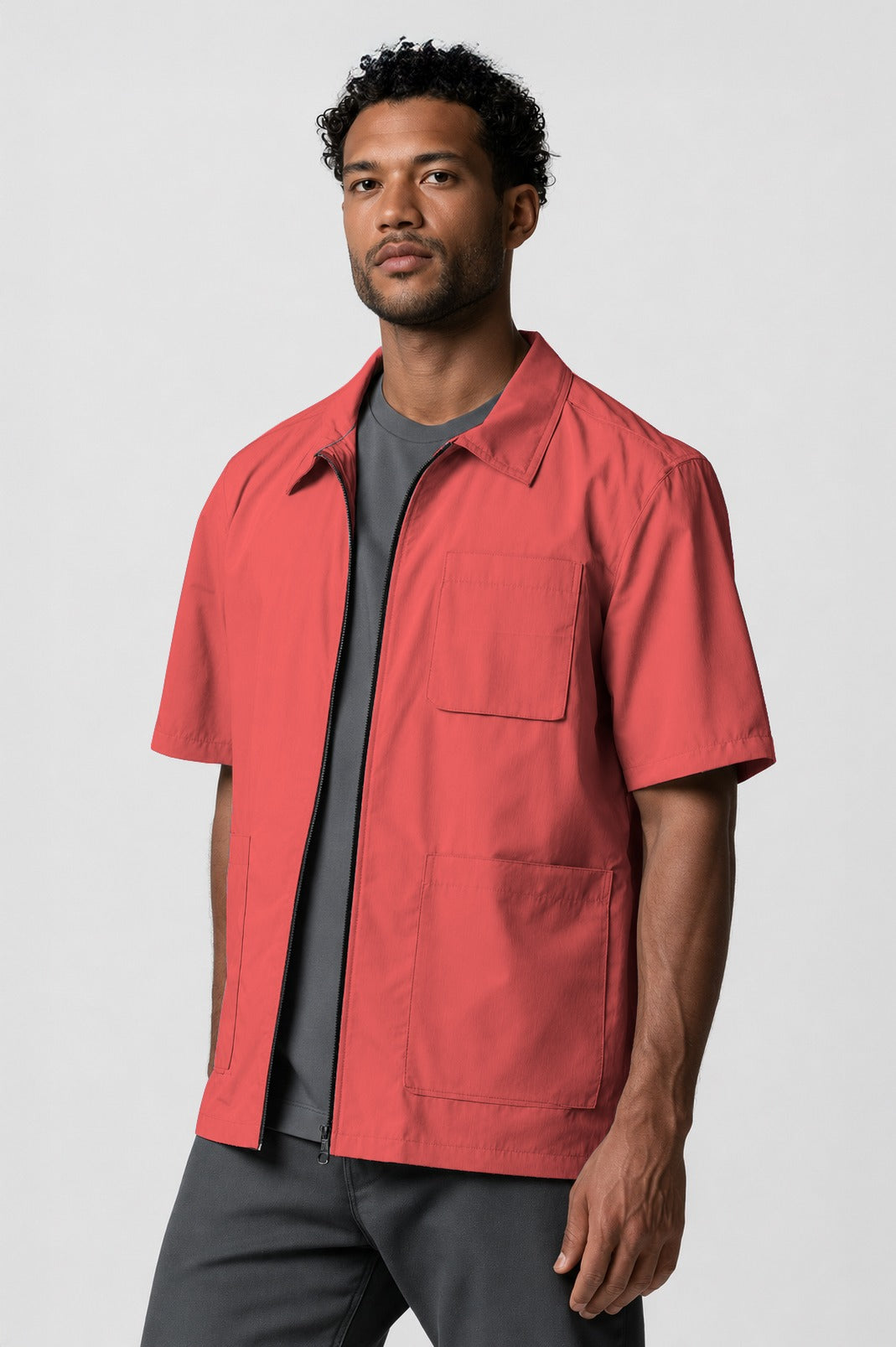 Barber Jacket - Front Zipper