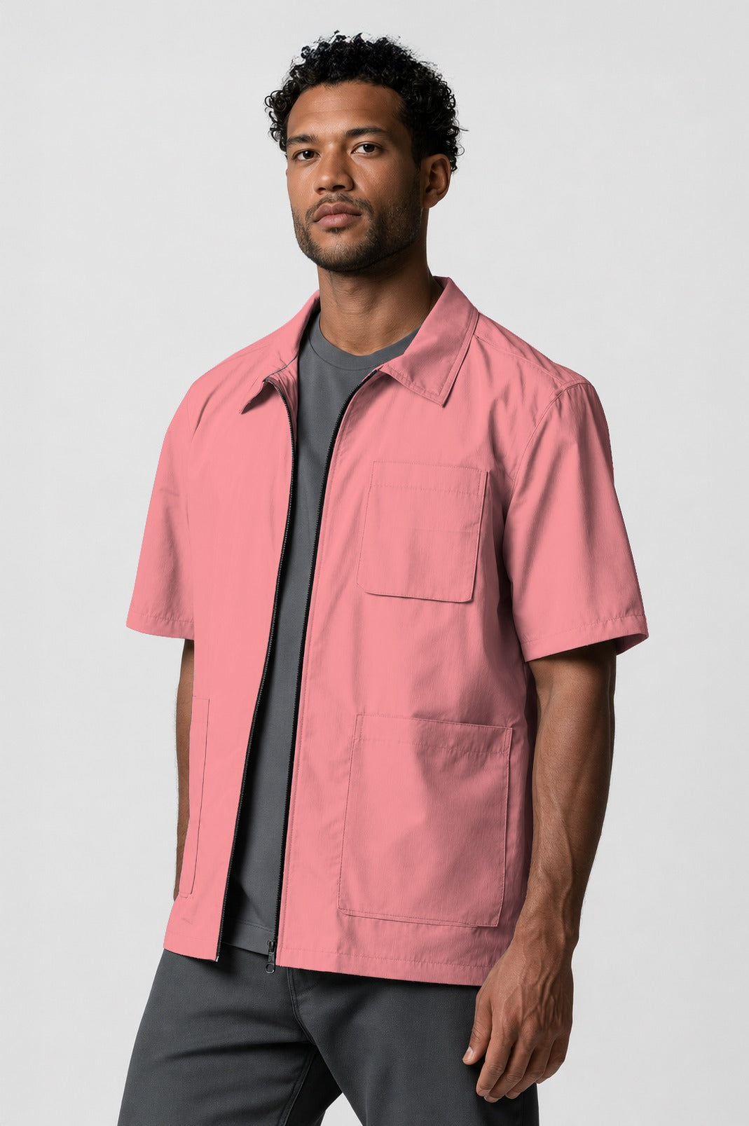Barber Jacket - Front Zipper