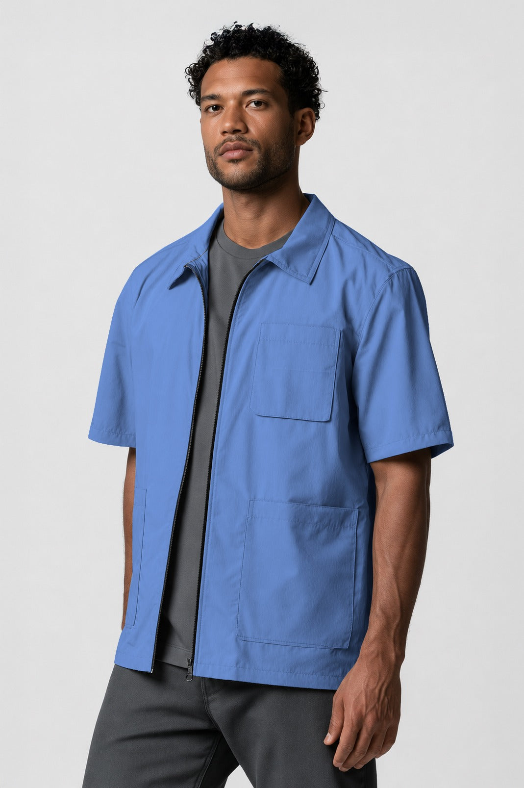 Barber Jacket - Front Zipper