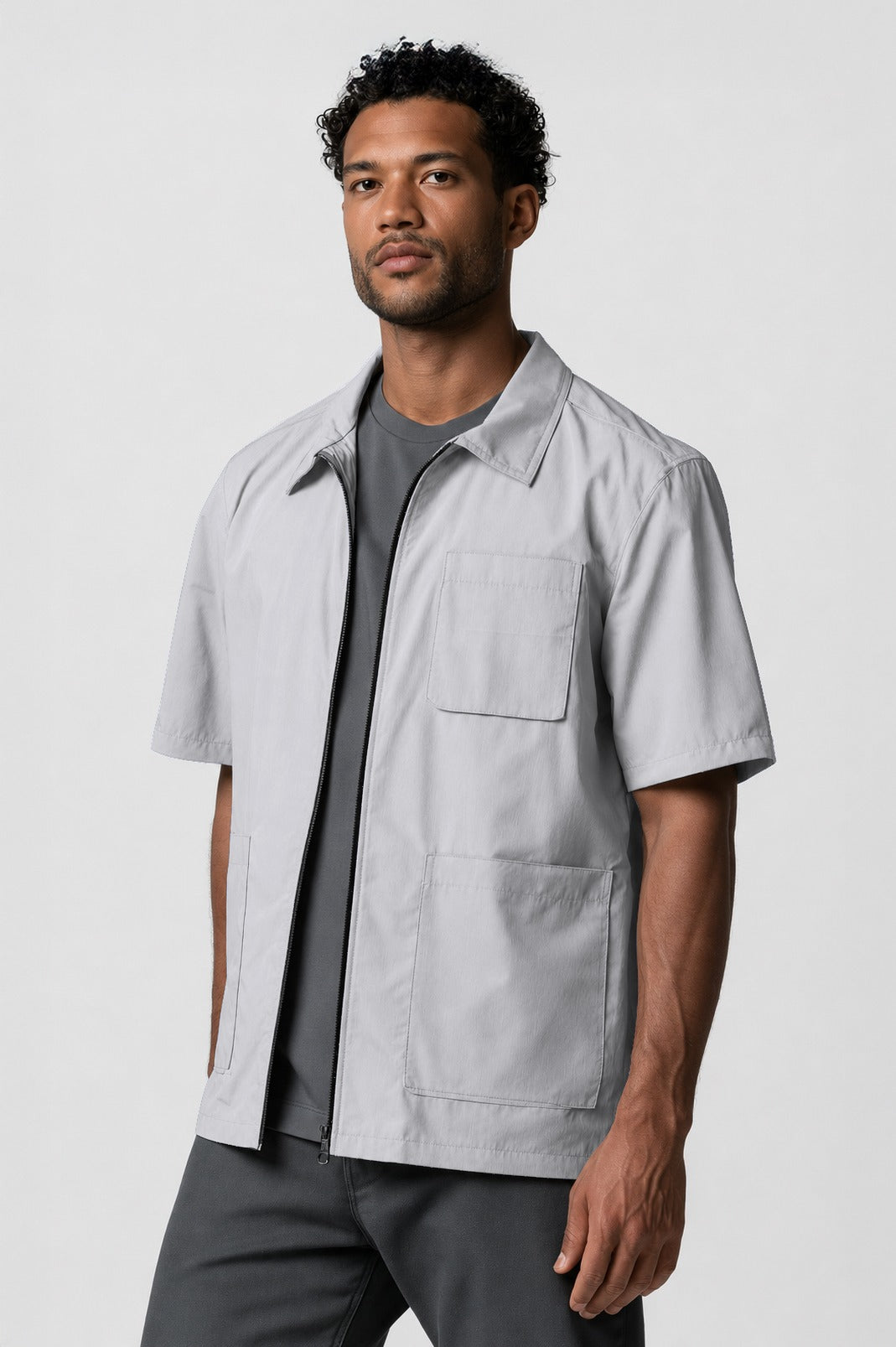 Barber Jacket - Front Zipper