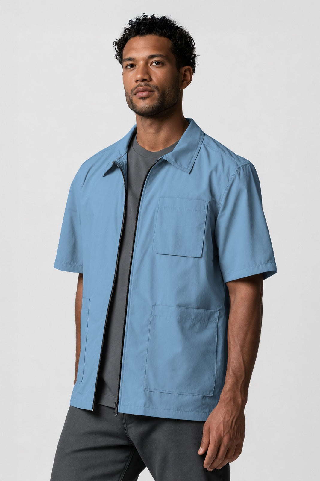 Barber Jacket - Front Zipper