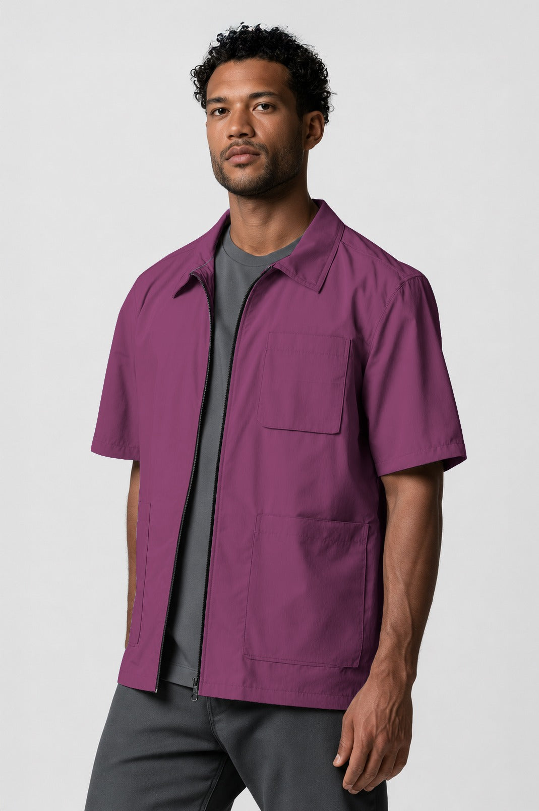Barber Jacket - Front Zipper